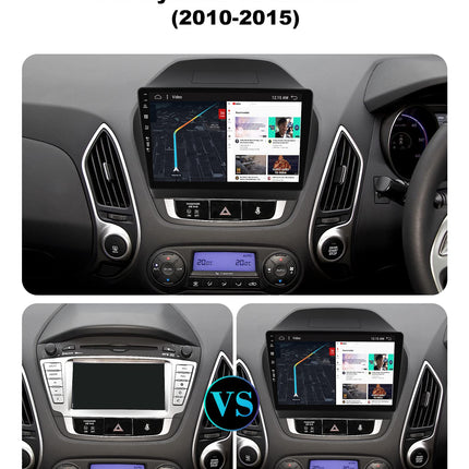 SXAUTO Android 14 - [6G+128G] - IPS autoraadio sobib Hyundai IX35-le (2010-2017) - sisseehitatud juhtmevaba Carplay/Android Auto/DSP - kaamera + mikrofon - DAB SWC WiFi kiirkäivitusega 360-kraadine kaamera 4G - 2 DIN 10.1 tolli