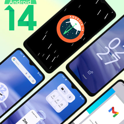 Ulefone Note 19 mobiiltelefon Android 14, 6GB RAM+64GB ROM/SD-512GB, 6,56" HD+ Octa Core, 5000mAh aku, 8MP+5MP kaamera, nutitelefon ilma lepinguta, kahe SIM-kaardiga 4G/Face ID/GPS/OTG-must