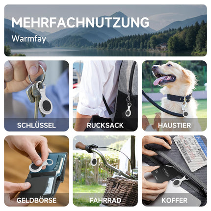 Warmfay Slim Walleti jälgimiskaart ja õhu jälgimissilt, mis ühildub Apple Find My rakendusega (ainult iOS), nutikas veekindel Bluetooth-esemete leidja võtmete, rahakottide, passide ja kottide jaoks.
