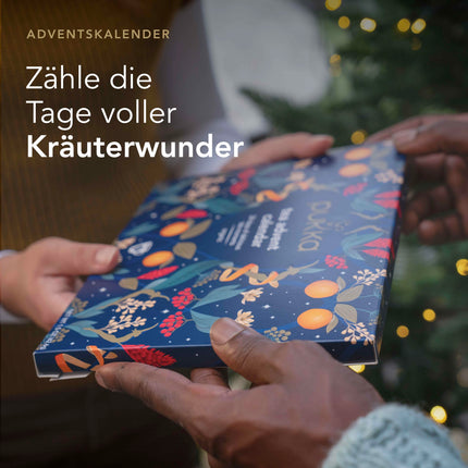 Pukka tee kinkekomplekt, orgaanilise tee advendikalender, "Heaolukalender 2024", keskkonnasõbralik, šokolaadivaba, piimavaba, teekomplekt, kingiidee, 23 erinevat teed, 24 teekotti