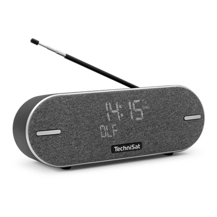 TechniSat DIGITRADIO BT 2 - portable premium Bluetooth speaker with DAB+ digital radio (FM, clock, alarm timer, water-resistant casing, favorites memory, AUX-in, battery, 20 watts) anthracite