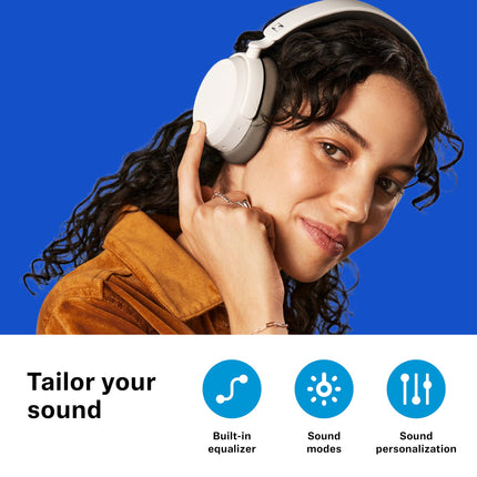 Sennheiser ACCENTUM Plus juhtmevabad Bluetooth-kõrvaklapid – optimaalne helikvaliteet kiirlaadimise, 50-tunnise akuea ja adaptiivse hübriid-ANC-ga – valged