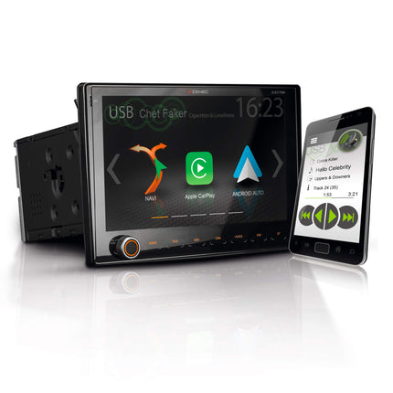 ZENEC Z-E3766: Infotainer FIAT Ducato jaoks koos Android Auto, Apple CarPlay, 2-DIN meediakeskusega 9"/22,9 cm puutetundliku ekraaniga, autoraadio DAB+ ja USB-ga, laiendatav matkaauto navigatsioonisüsteemiks.