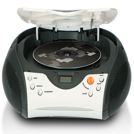Lenco SCD-24 valge - kaasaskantav FM-raadio CD-mängijaga - kõrvaklapipesa - valge CD-raadio