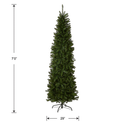 National Tree Company Kingswoodi kunstkuusk alusega, 2,1 m, roheline