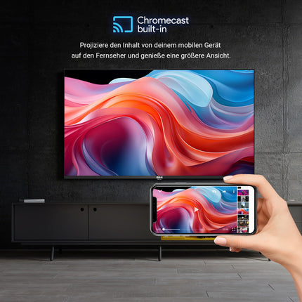 RCA 43 inch (108 cm) Smart TV QLED 4K UHD HDR Android TV WiFi, Bluetooth