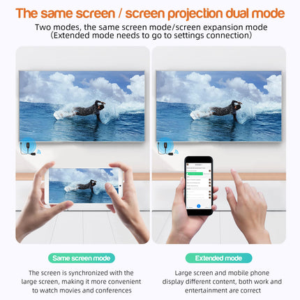 FIYAPOO 4K juhtmevaba HDMI-ekraaniadapter, Miracasti/WiFi-adapter iPhone'ile/iPadile/Androidile/iOS-ile/Windowsile/Macile, sülearvutile/arvutile/Fire Stickile, ühildub teleri/monitori/projektoriga, toetab Airplayd, DLNA-d, Miracasti