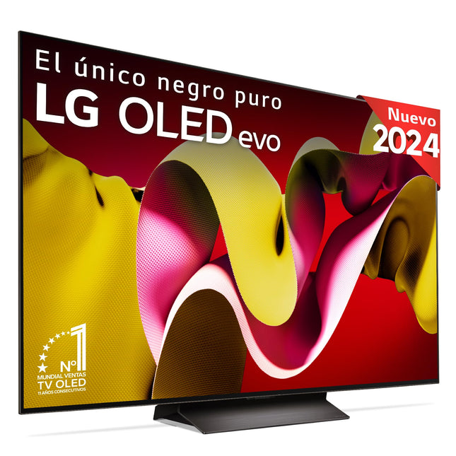 LG OLED77C44LA 77-tolline OLED 4K seeria C4 3840x2160 nutiteler, WebOS24, A9 protsessor, Dolby Vision, Dolby Atmos, mänguteler, 144 Hz, AMD FreeSync, must