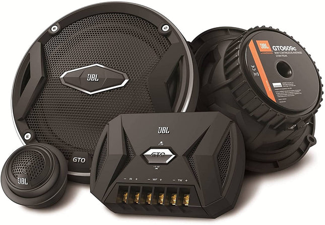 JBL GTO609C - Harman Kardoni kahesuunaline komponentkõlarikomplekt autosse - 270-vatine auto hi-fi kõlarikarp 6 tolli 165 mm 16,5 cm