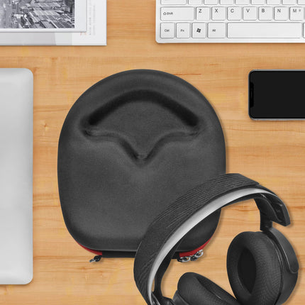 GEEKRIA Shield kõrvaklappide ümbris SteelSeries Arctis 3, 7, 7X, 9, 9X, Arctis Nova PRO 3, 7, 7X, 7P kõrvaklappidele, kõva kestaga reisikott, tumehall, EJB50-13