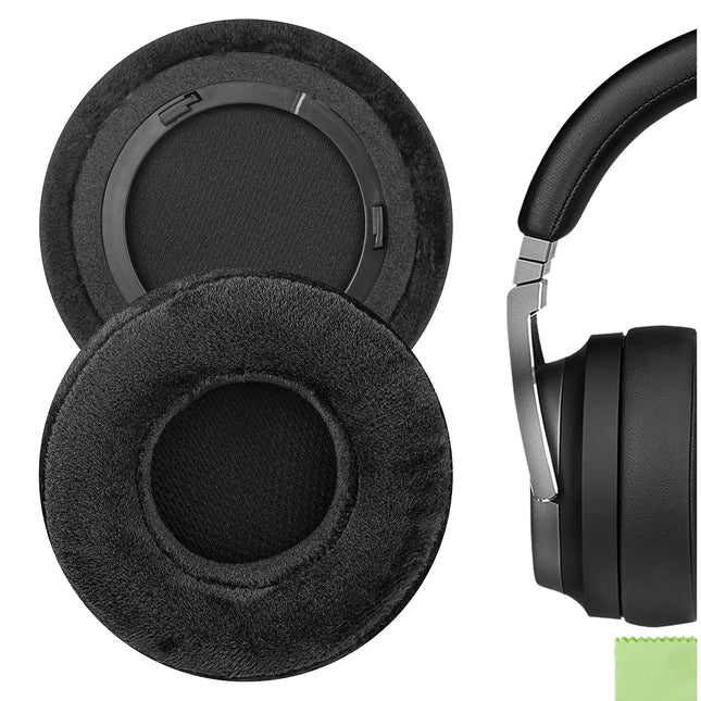 GEEKRIA Comfort Velour vahetuskõrvapadjad Corsair Virtuoso RGB, Virtuoso RGB Wireless SE, Virtuoso RGB Wireless XT kõrvaklappidele, kõrvapadjad, peakomplekt, kõrvaklappide parandus (must)