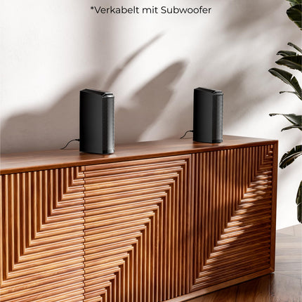 ULTIMEA 7.1ch Virtual Surround Sound Bar, Soundbar for TVs with 2 Surround Speakers, Surround Sound System for TVs with RGB Light, 6.5" Subwoofer, App, HDMI/Opt/AUX/BT, Apollo S70 Ultra