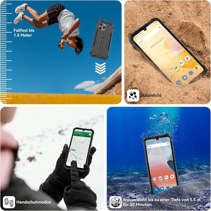 Blackview BV5300Pro Outdoor Mobile Phone Without Contract with 6580mAh Battery, 7GB+64GB/1TB SD Octa Core, 6.1" Construction Site Phone, 13MP+8MP, Outdoor Smartphone 4G Dual SIM, NFC/GPS/IP69K/2 Year Warranty