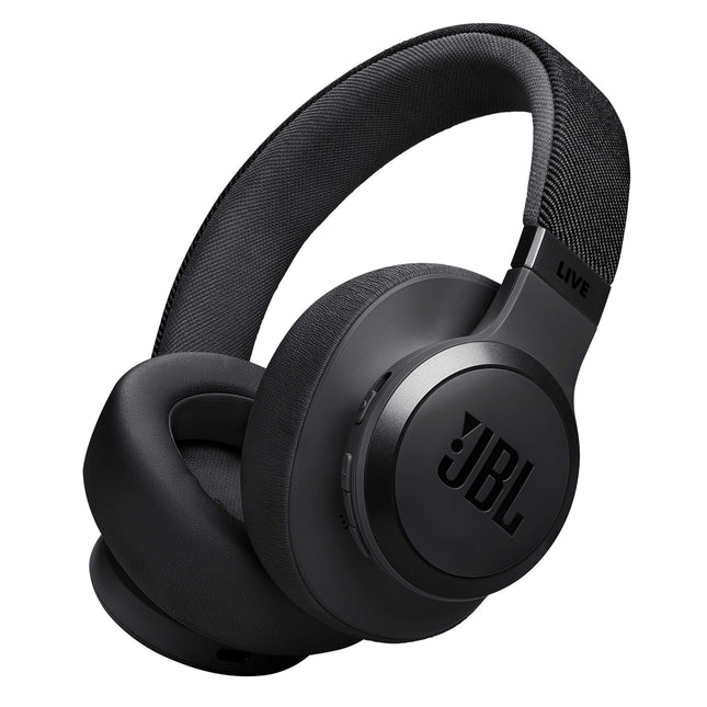 JBL Live 770 NC – Bluetooth-kõrvaklapid adaptiivse mürasummutusega – Juhtmevabad kõrvaklapid JBL Signature Sound ja häälassistendiga – Pikaajaline muusikaelamus kuni 65 tundi – Mustas värvitoonis