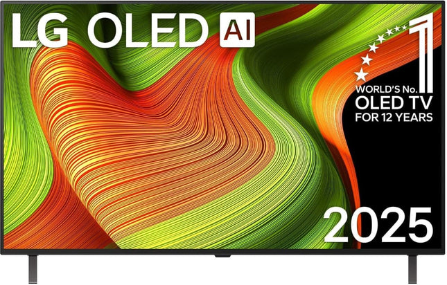 LG OLED48B59LA teler 48-tolline (121 cm) 4K OLED tehisintellektiga teler (α8 Gen2 4K tehisintellektiga protsessor, webOS 25, 120 Hz) [mudeliaasta 2025]