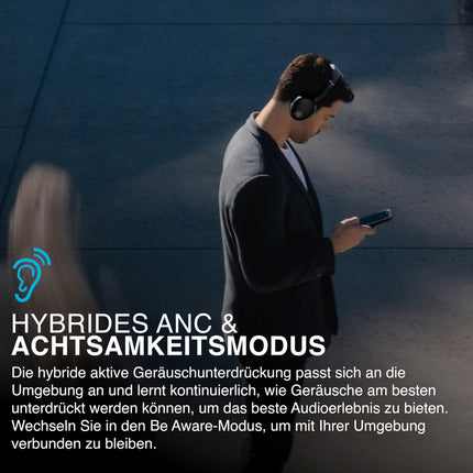 JLab JBuds LUX ANC nutikad mürasummutavad kõrvaklapid, Bluetooth juhtmevabad, mikrofoni ja aktiivse mürasummutusega, 70+ tundi mänguaega, kokkupandavad Bluetooth kõrvaklapid, grafiithall