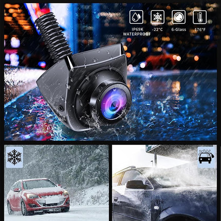 OBEST tahavaatekaamera HD 1080P, auto tahavaatekaamera komplekt, tahavaatekaamera 4,3-tollise ekraaniga, öine nägemine, IP69 veekindel tahavaatekaamera komplekt bussile, kaubikule, veoautole, transpordiautole, matkaautole, haagissuvilale