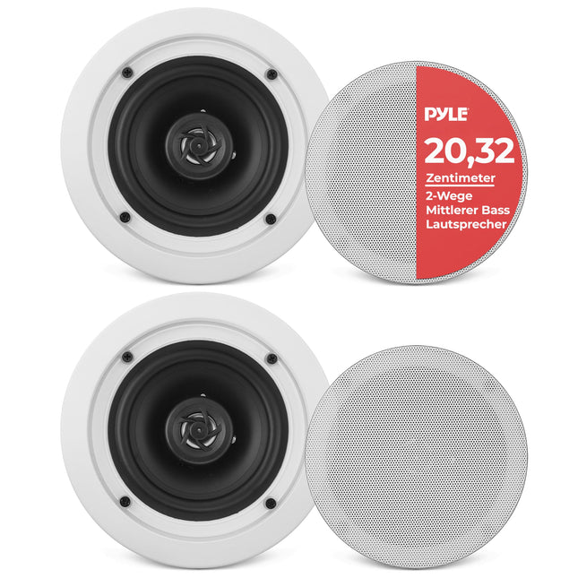 Pyle laekõlar, 200W laesisene kõlar, laekõlar Bluetoothiga, seinakõlar, laekõlar, 16,5 cm lame laesisene kõlar, kahesuunaline kõlar, kesksagedus-basskõlar