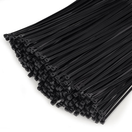 1000 tk 200 mm x 3,6 mm mustad kaablisidemed, tõmbetugevusega 18 kg. UV-kindlast nailonist plastist iselukustuvad multifunktsionaalsed kaablisidemed sise- ja välistingimustes kasutamiseks.