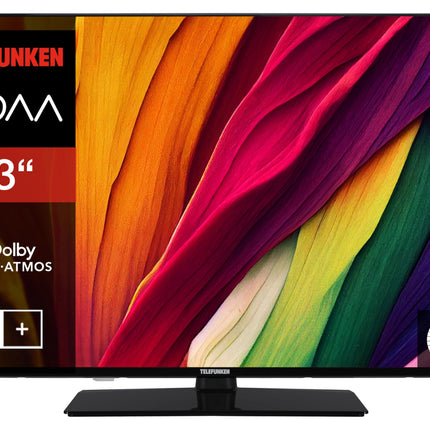 Telefunken 43-tolline nutiteler VIDAA XU43VP750M - 4K UHD-teler, HDR-teler Dolby Visioniga, kolmekordne tuuner ja 6-kuuline HD+ garantii, must LED-teler