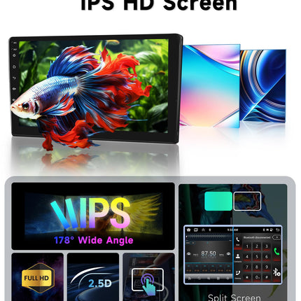 8-tuumaline 4G+64G autoraadio Android 13 Peugeot 107/Citroen C1/Toyota Aygo 2004-2014 jaoks, 10,1-tolline HD IPS puutetundliku ekraaniga autoraadio DSP Carplay, Android Auto, GPS, Wi-Fi, Bluetooth, FM RDS, tahavaatekaamera