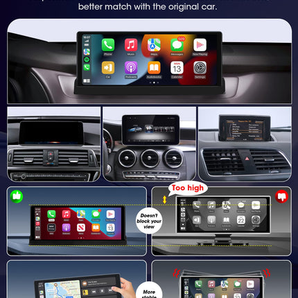 2025. aasta eksklusiivne Carplay Android Auto ekraan alusklambriga 10,26-tolline puutetundlik ekraan autoekraanile tahavaatekaamera, sõbraekraani ja Siri/GOO-gle GPS-navigatsiooniga