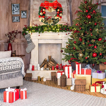 Christmas decoration wreath door, door wreath front door outside Christmas, Christmas wreath door wreath, ideal for decorating entrance doors, fireplaces, shop windows, rooms and Christmas trees, 30cm