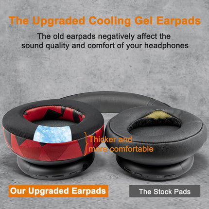 SOULWIT Cooling Gel Replacement Ear Pads for Anker Soundcore Life Q30/Q35 Headphones, Ear Pads Cushions with Ice Silk Fabric, High-Density Noise Reduction Foam