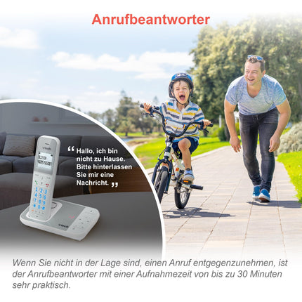 VTech XS1051 DECT telefon Juhtmeta 2 telefonitoruga, Juhtmeta telefon automaatvastajaga, helistaja blokeerimise, käed-vabad funktsiooni, helitugevuse võimendi, käed-vabad süsteemiga
