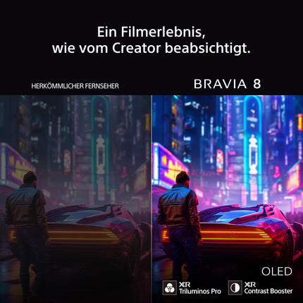 Sony BRAVIA 8 OLED 55-tolline 4K HDR Google'i nutiteler (2024) | Mängufunktsioonid, IMAX Enhanced, Dolby Vision Atmos, Chromecast, Apple AirPlay, 120Hz 55XR80