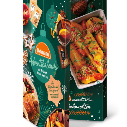 Ostmann Spices - advendikalender | Vürtsikalender 24 erineva vürtsiseguga, mida proovida | Maitsvad retseptid iga vürtsi jaoks | Kingiidee advendiks ja jõuludeks
