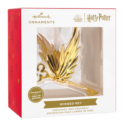 Hallmark Winged Key Premium Metal Ornament Harry Potter and the Philosopher's Stone Harry Potter Tree Decoration Christmas Hanging Ornament Gifts for Christmas