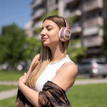 Juhtmevabad kõrvaklapid, Louise&amp;Mann Bluetooth kõrvaklapid, kokkupandav juhtmega ja juhtmevaba peakomplekt mikrofoniga, tohutu mänguaeg, pehmed kõrvapadjad ja kandekott mobiiltelefoni, arvuti ja teleri jaoks