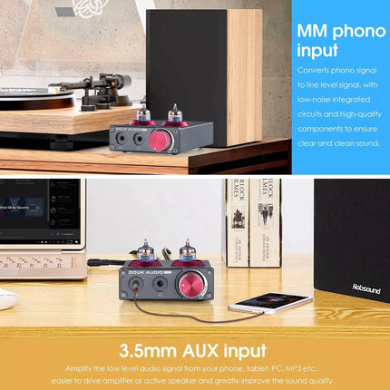 Douk Audio Mini 5654 Phono eelvõimendi kodune stereoheli eelvõimendi kõrvaklappide võimendi (T4 PRO)