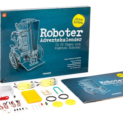 FRANZIS 67161 - Roboti advendikalender - 24 päevaga oma mobiilrobot, jootmist pole vaja, lastele alates 10. eluaastast