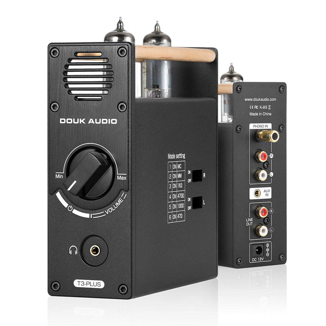 Douk Audio T3 Plus Mini vaakumtoru eelvõimendi MM/MC Phono lava kõrvaklappide võimendi toru eelvõimendi