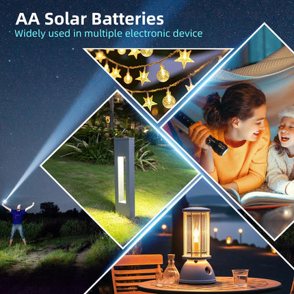 PKCELL AA laetavad patareid NIMH 1.2V 600mAh päikeselampidele, mänguasjadele, 20 tk pakis