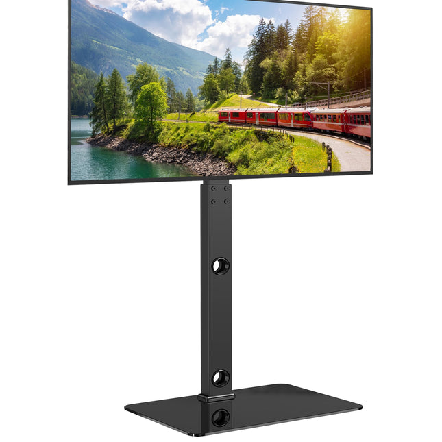 BONTEC telerialus 30–70-tollistele lame- ja kumeratele teleritele kuni 40 kg, pöörlev ja kõrguselt reguleeritav, teleri põrandaalus, kõrge, max. VESA 600 x 400 mm