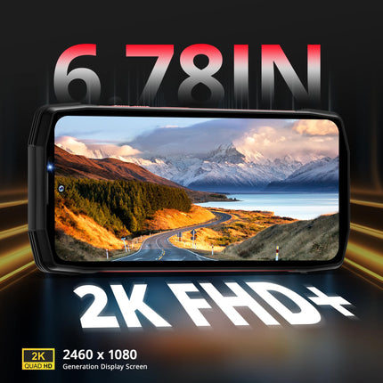 CUBOT Kingkong Star (2023) 5G õuenutitelefon Android 13, 24GB+256GB/1TB, 10600mAh(33W), 6.78" FHD+1.09" tagumine ekraan, lukustamata mobiiltelefon, 100MP+24MP öönägemine, IP68/NFC/3 pesa, must