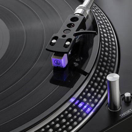 Dual DTJ 301.1 USB DJ turntable (33/45 rpm, pitch control, magnetic pickup system, needle illumination, USB cable) black