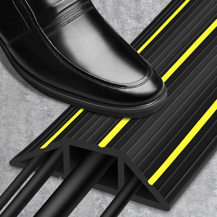 Floor cable protector, 2 m floor cable covers, cable covers for wires, floor, rubber cable protector for outdoor use and 3 cable ducts