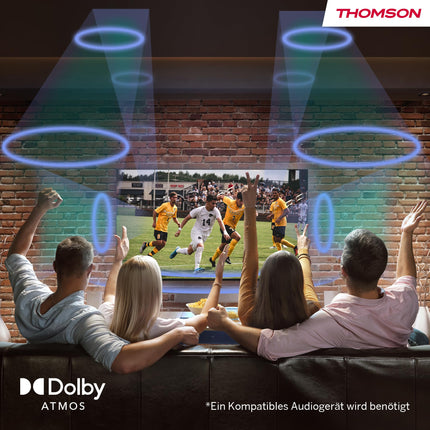 Thomson 40-tolline (101 cm) LED Full HD nutikas Android-teler, Google Assistant, WiFi, Dolby Digital, Bluetooth, kolmekordne tuuner (kaabel/satelliit/antenn), HDMI, CI+, A+ paneel - 40FA2S13