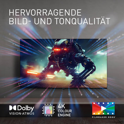 Panasonic TN-43W70AEZ, W70 Series 43-inch 4K Ultra HD LED Smart TV, 2024, Google Assistant, Chromecast, Dolby Vision &amp; Atmos, Gaming Mode, Bluetooth, for an exceptional visual experience