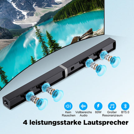 HoYLluDLL 2.0-kanaliga heliriba teleriseadmetele, 32-tolline jagatud 2-ühes teleri heliriba Bluetoothiga, 3 ekvalaiseri režiimi ja 3D ruumilise heliga, teleri kõlariga heliribad HDMI-ARC/optilise/Aux-ühendusega, KY2020D