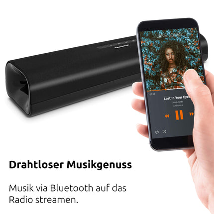 TechniSat AUDIOMASTER SL 450 – Soundbar with Bluetooth (30 Watt, USB port, HDMI, HDMI ARC, 2.0 channel, AUX-in, optical audio input, remote control) black