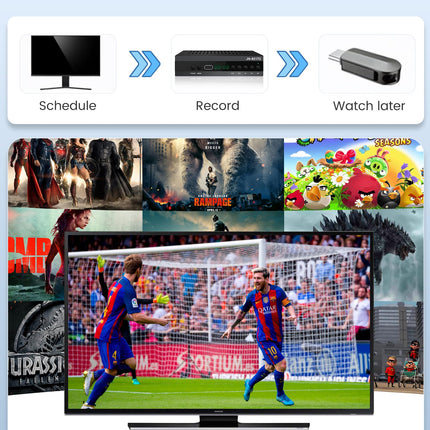 FIYAPOO DVB HD HDMI TV vastuvõtja, TDT DVB-T2 H265 HEVC FTA, PVR, USB, MPEG-2/4, digitaalne SCART, Full HD 1080p maapealne digitaaltuuner, ühildub Androidiga (2024. aasta uus)
