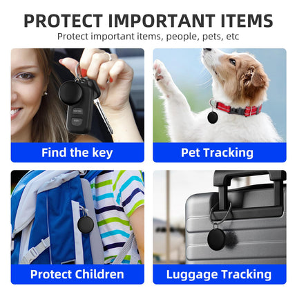WALLFID Air Tag, Item Finder, Key Finder Compatible with Apple Find My (iOS Only), Track Your Keys, Wallet, Luggage, Backpack (2Tag)