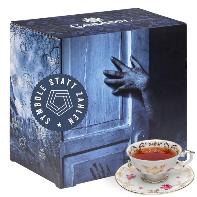 Corasol Escape &amp; Tea advendikalender: pöörane mäng 24 premium-tee ja põgenemismõistatuse põnevikuga (226 g)