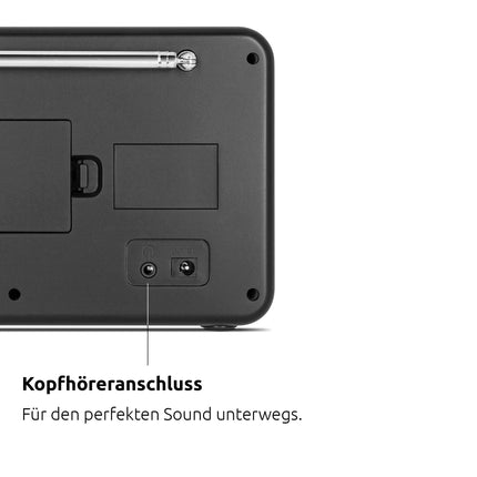 TechniSat VIOLA 2 C IR - kaasaskantav internetiraadio (DAB+, FM, Wi-Fi, 2,4-tolline värviline ekraan, kõrvaklapipesa, äratuskell, unetaimer, 3 vatti RMS, aku, toiteplokk) valge
