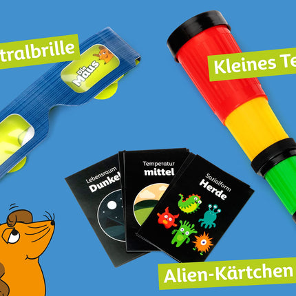 FRANZIS 67162 - Astronomy Advent Calendar with the Mouse, 24 Advent experiments for discovery, research and puzzles, for children ages 7 and up
